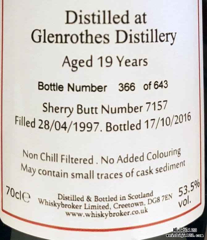 Glenrothes 1997 WhB