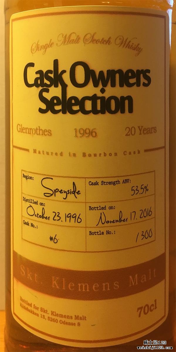 Glenrothes 1996 WhB