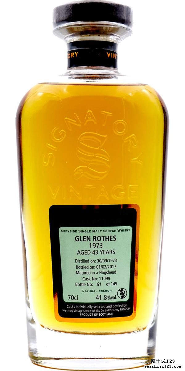 Glenrothes 1973 SV