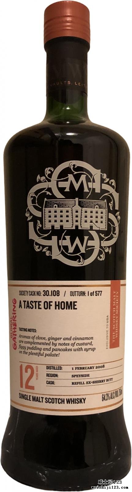 Glenrothes 2008 SMWS 30.108