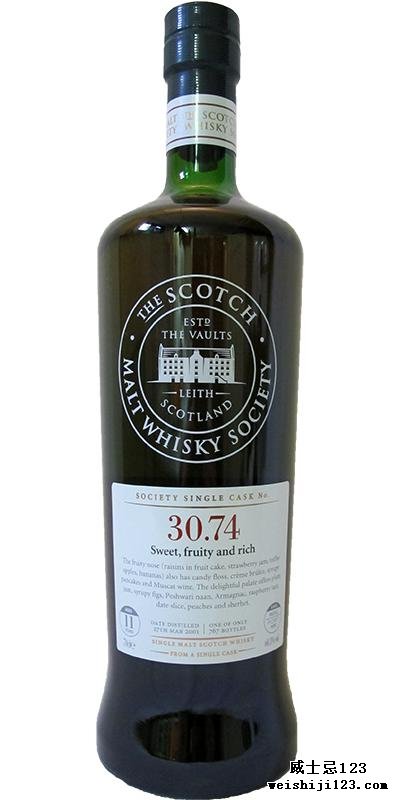 Glenrothes 2001 SMWS 30.74