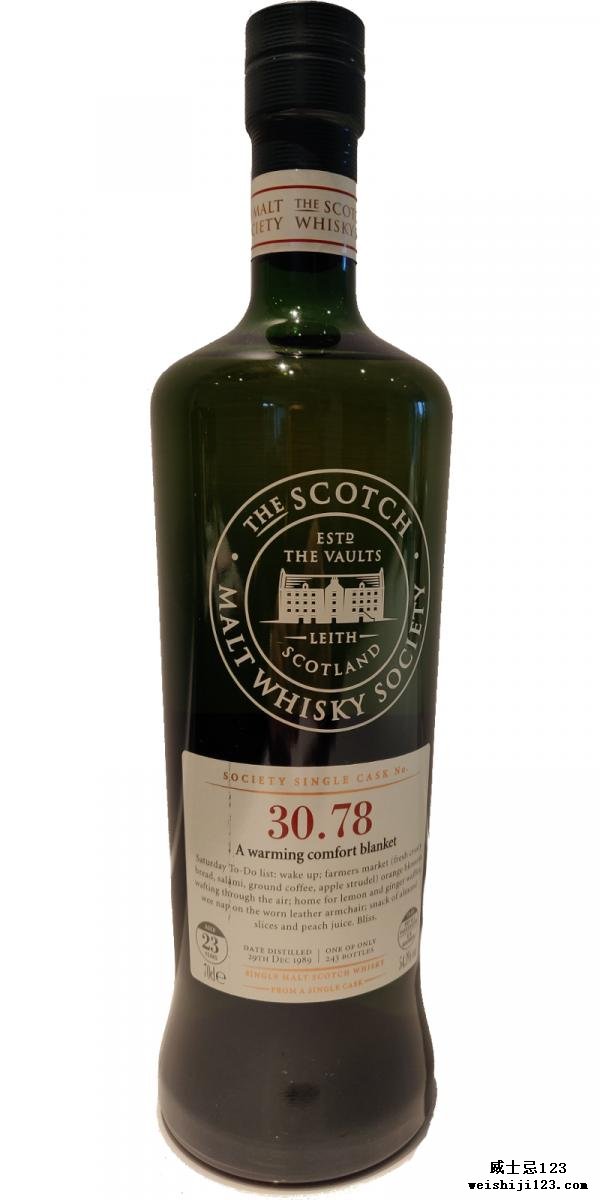 Glenrothes 1989 SMWS 30.78