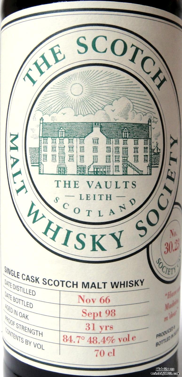 Glenrothes 1966 SMWS 30.23