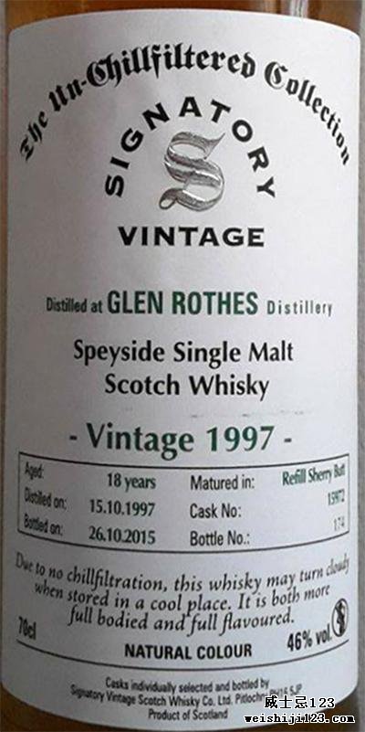 Glenrothes 1997 SV