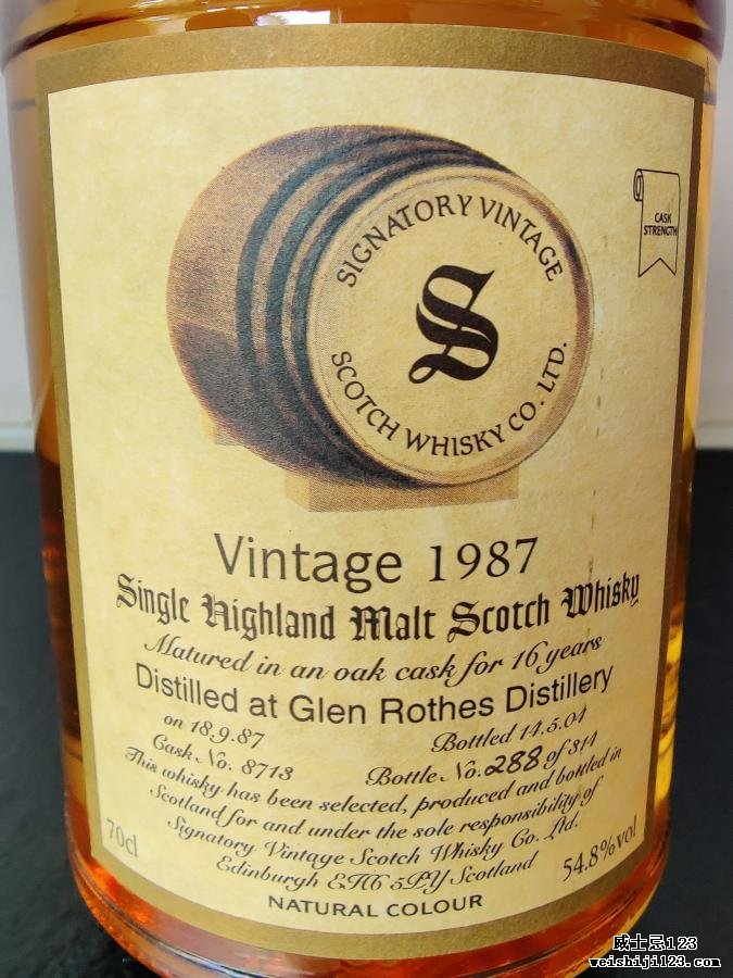 Glenrothes 1987 SV