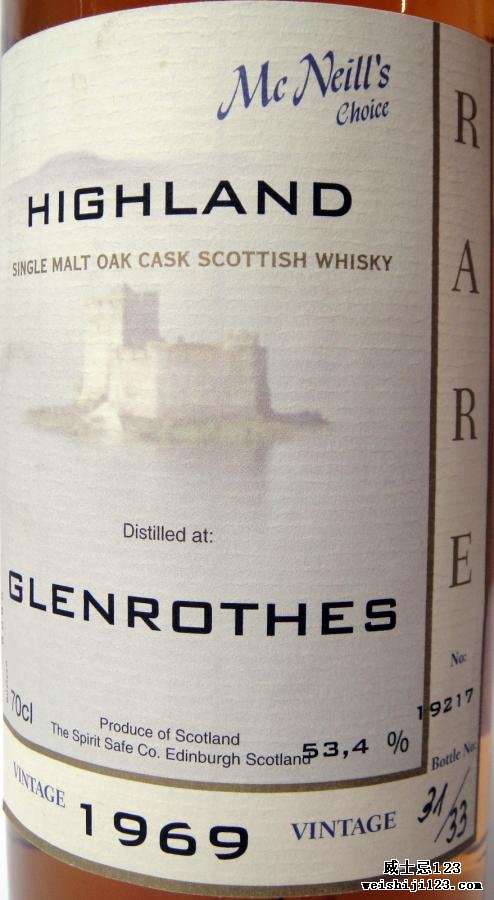 Glenrothes 1969 MNC