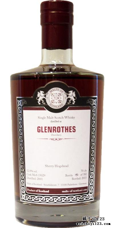 Glenrothes 2001 MoS