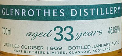 Glenrothes 1969 HB