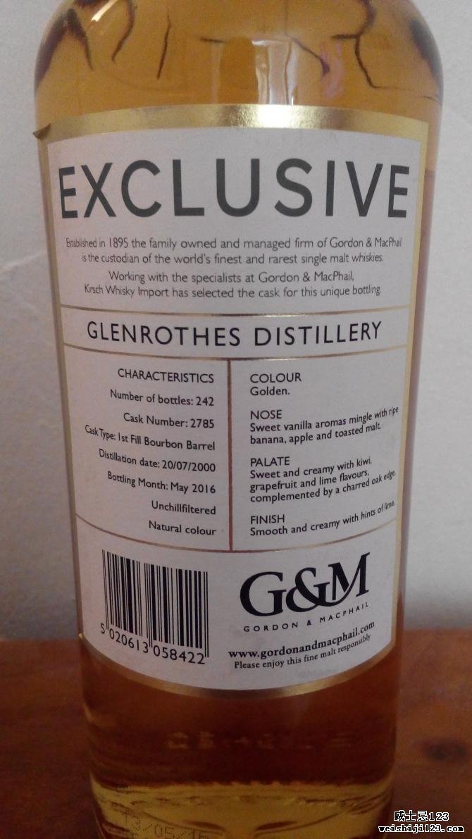 Glenrothes 2000 GM