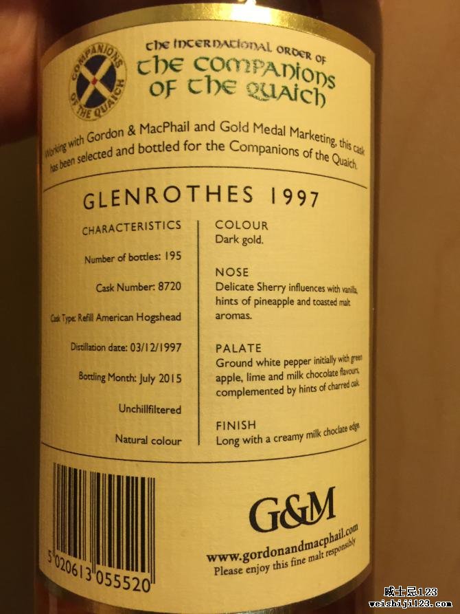 Glenrothes 1997 GM