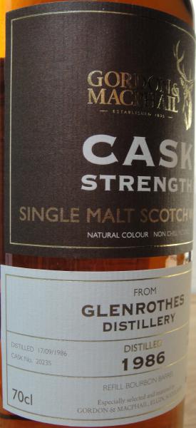 Glenrothes 1986 GM