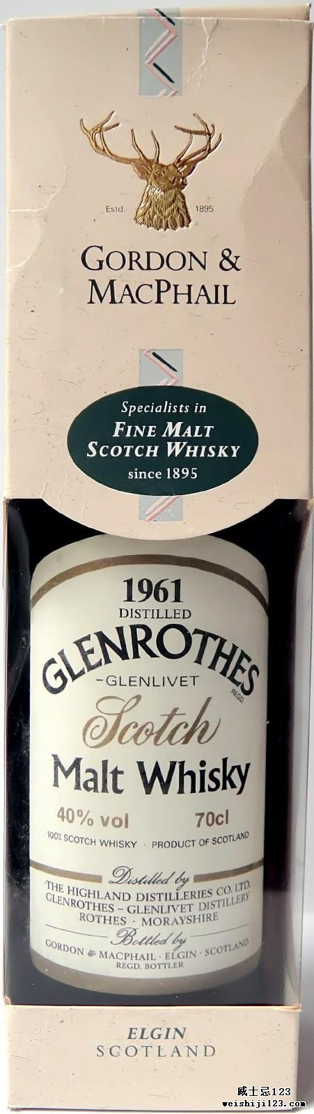 Glenrothes 1961 GM