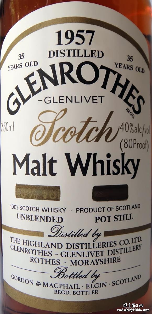 Glenrothes 1957 GM