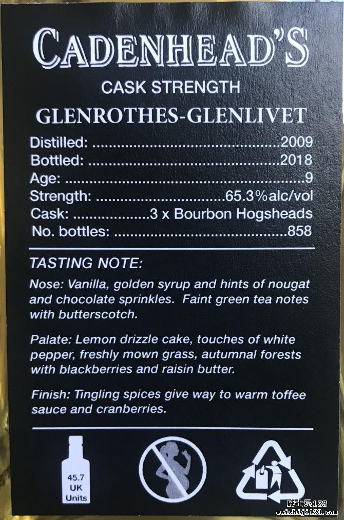 Glenrothes 2009 CA