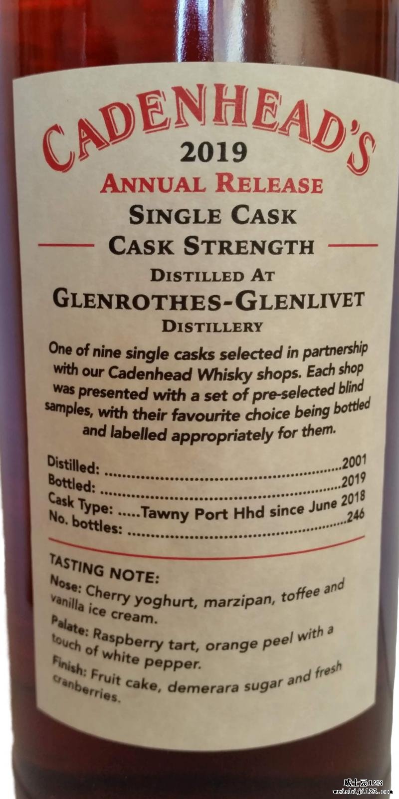 Glenrothes 2001 CA