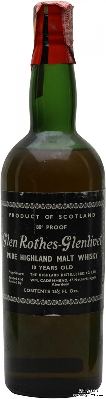Glenrothes 10-year-old CA