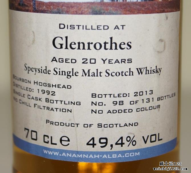 Glenrothes 1992 ANHA