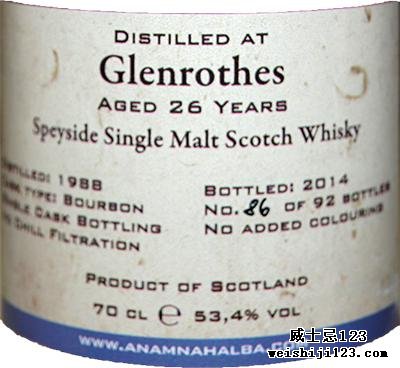 Glenrothes 1988 ANHA