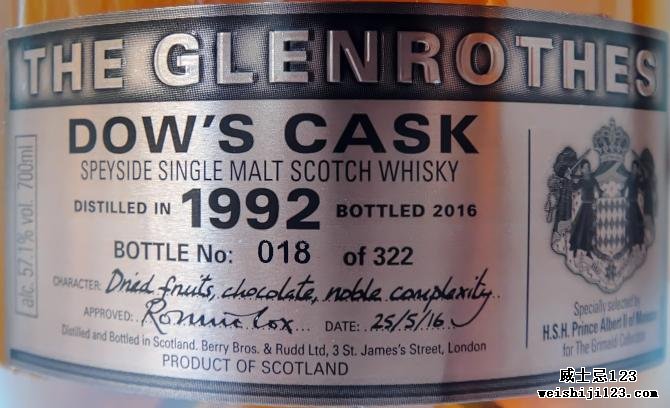 Glenrothes 1992 - Dow’s Cask