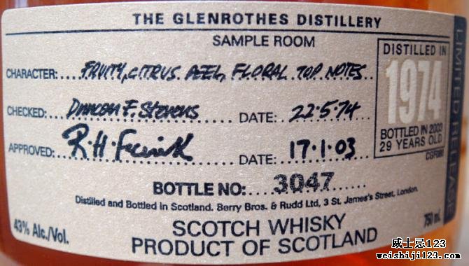 Glenrothes 1974