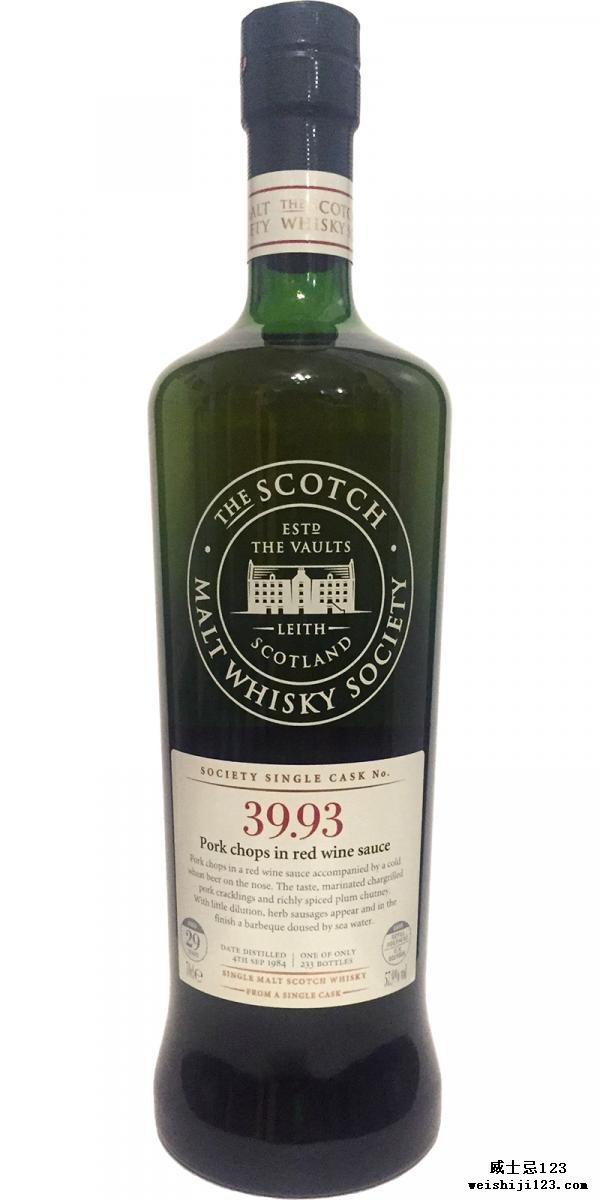 Linkwood 1984 SMWS 39.93