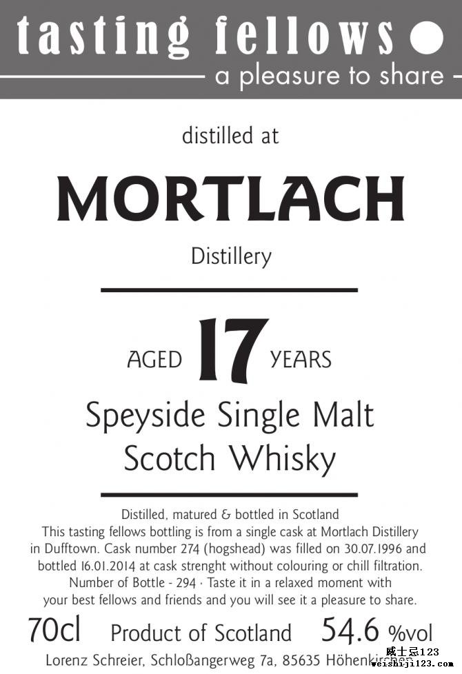 Mortlach 1996 TF