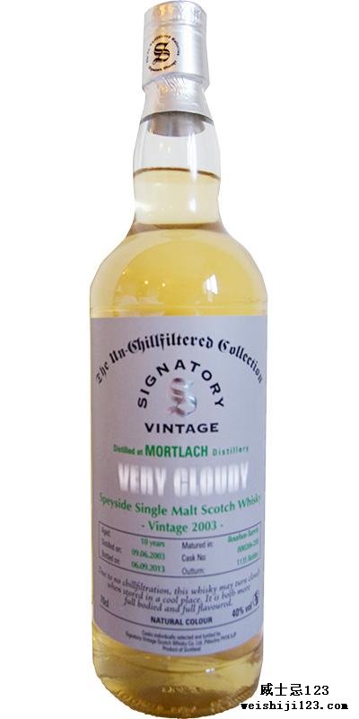 Mortlach 2003 SV