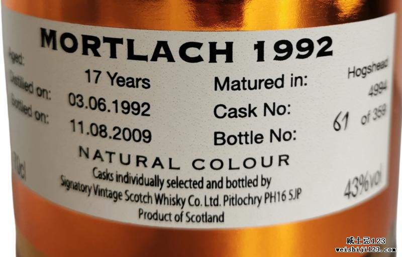 Mortlach 1992 SV