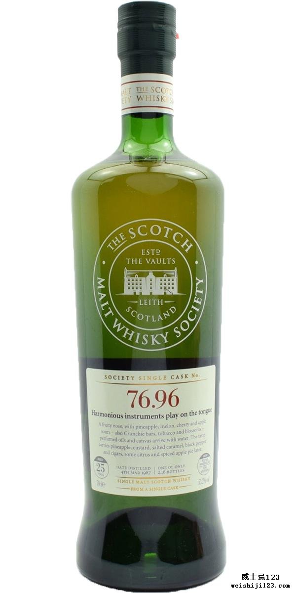 Mortlach 1987 SMWS 76.96