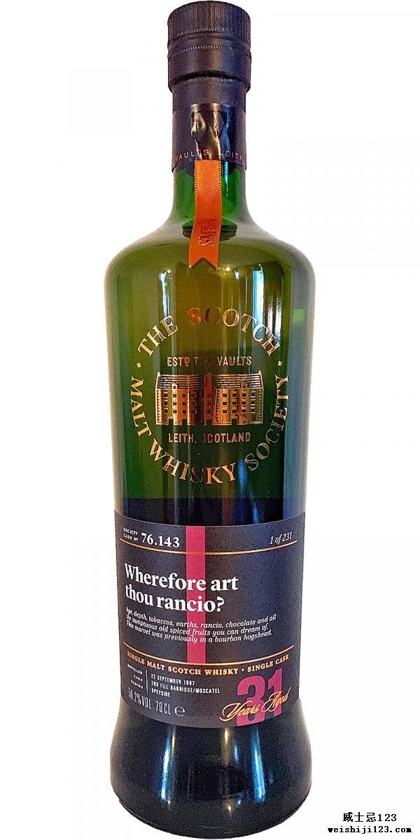 Mortlach 1987 SMWS 76.143