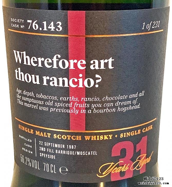 Mortlach 1987 SMWS 76.143