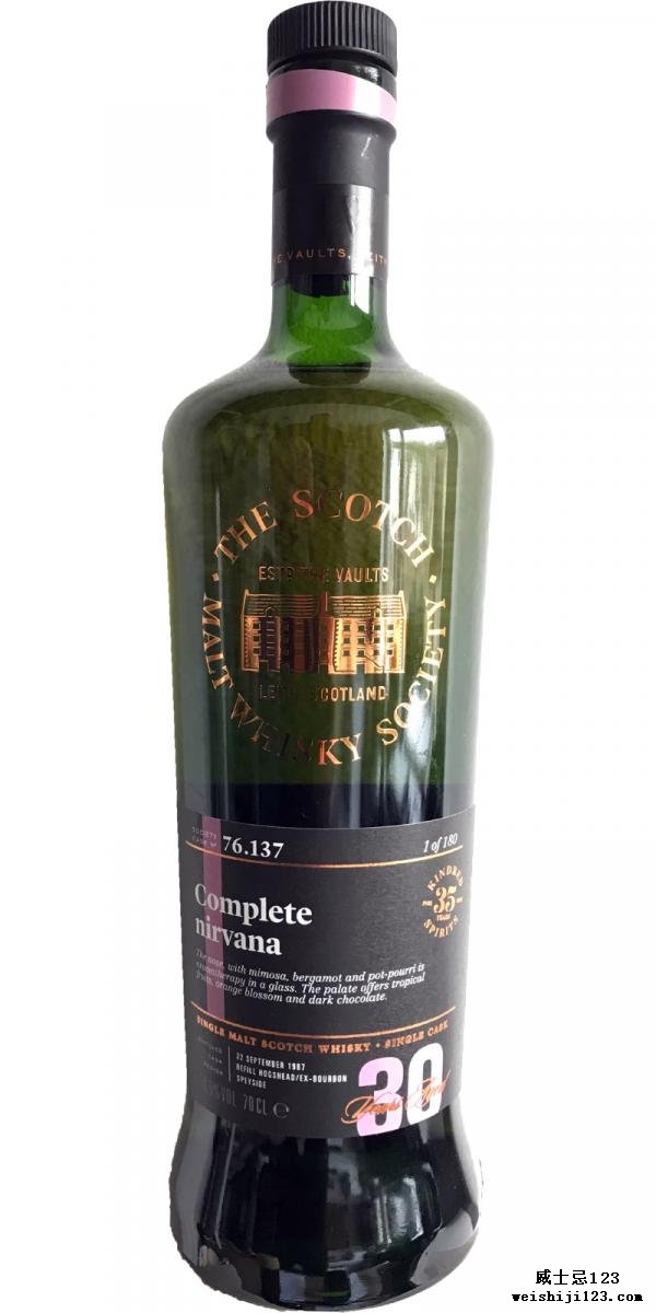 Mortlach 1987 SMWS 76.137
