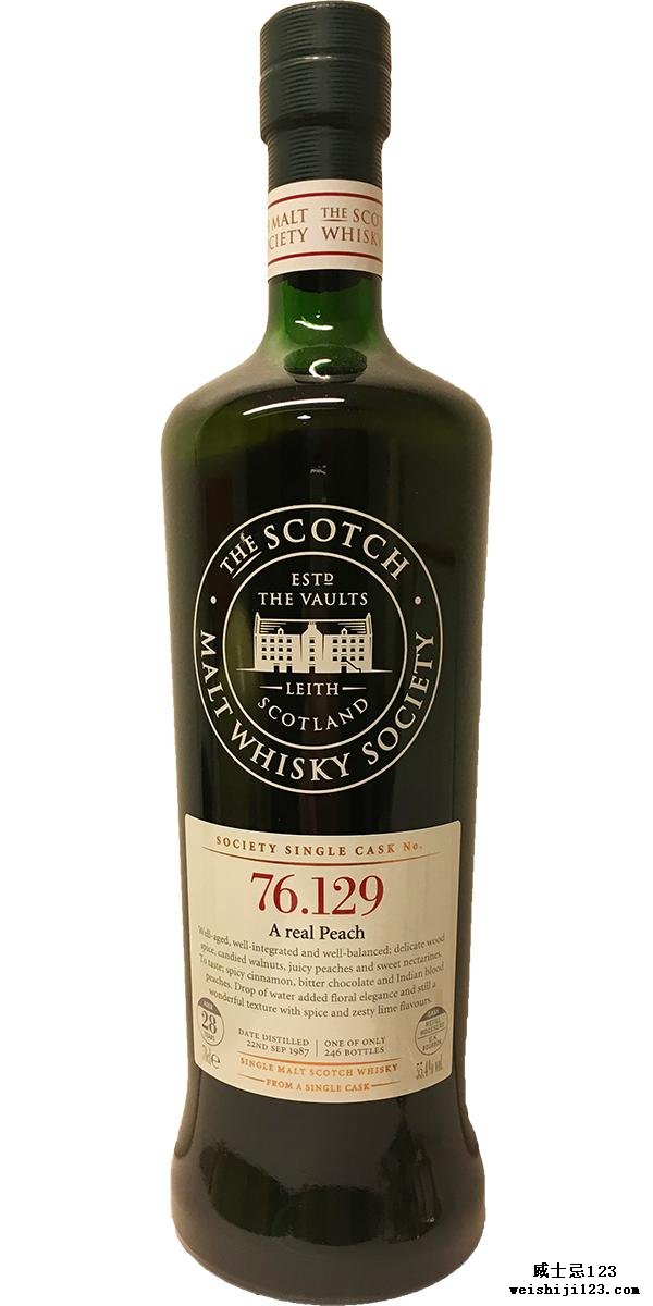 Mortlach 1987 SMWS 76.129