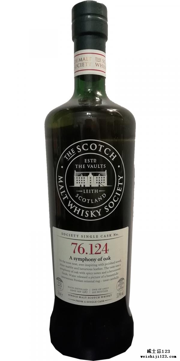 Mortlach 1987 SMWS 76.124