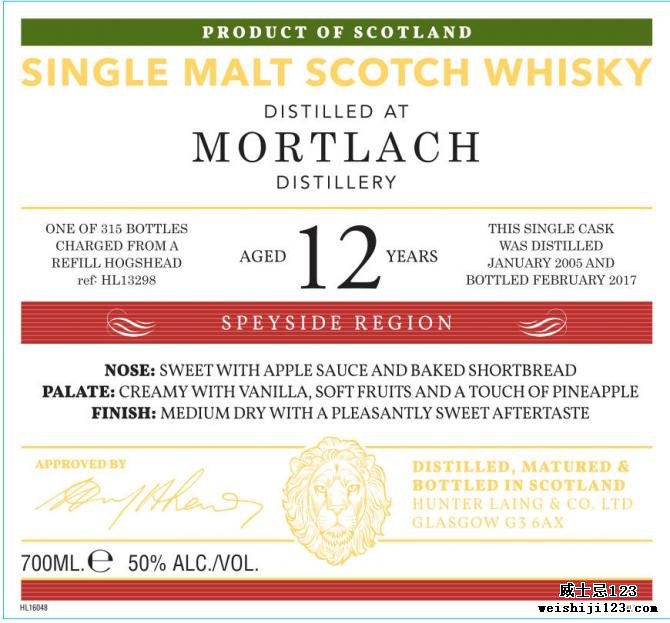 Mortlach 2005 HL