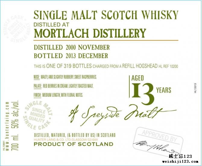 Mortlach 2000 HL