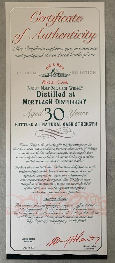 Mortlach 1989 HL