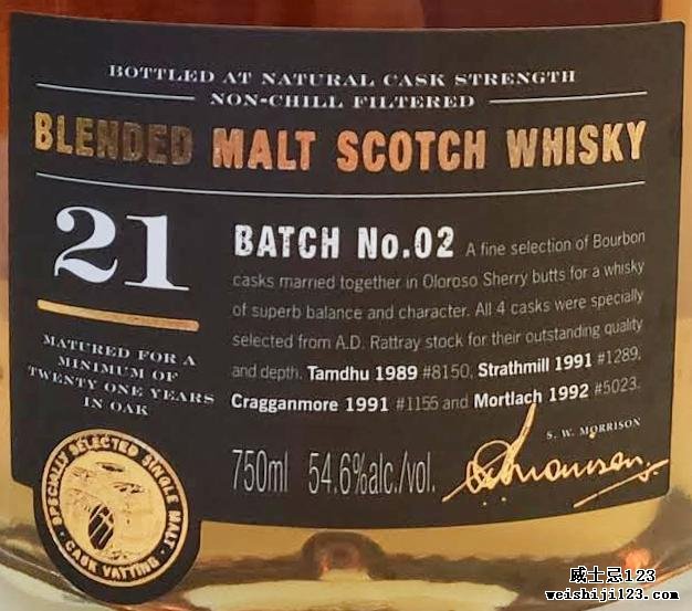 Rattray's Selection 21-year-old DR