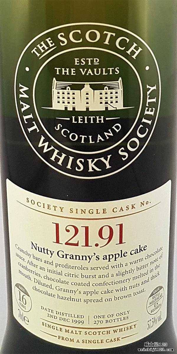 Arran 1999 SMWS 121.91