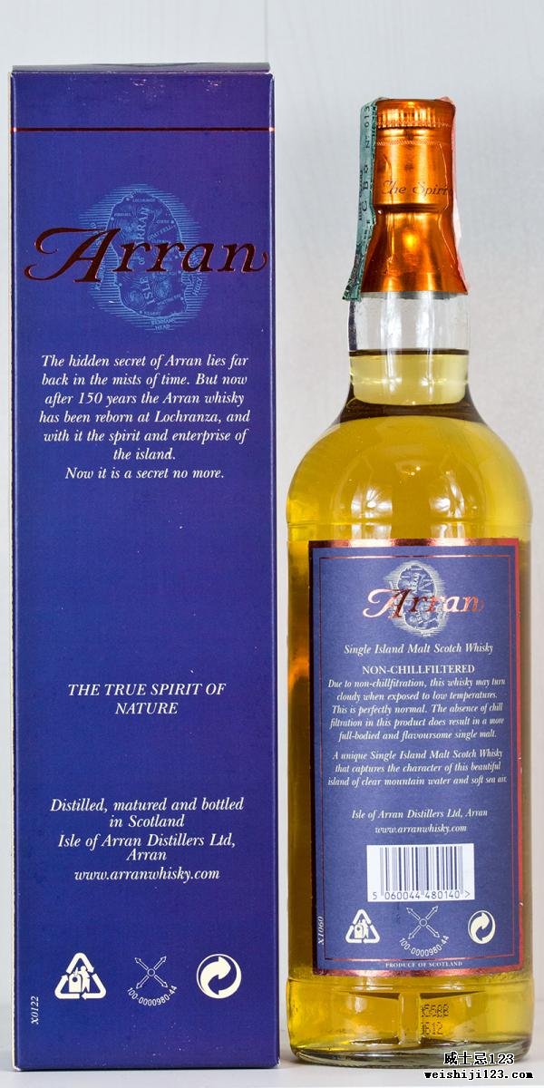 Arran Single Island Malt Scotch Whisky