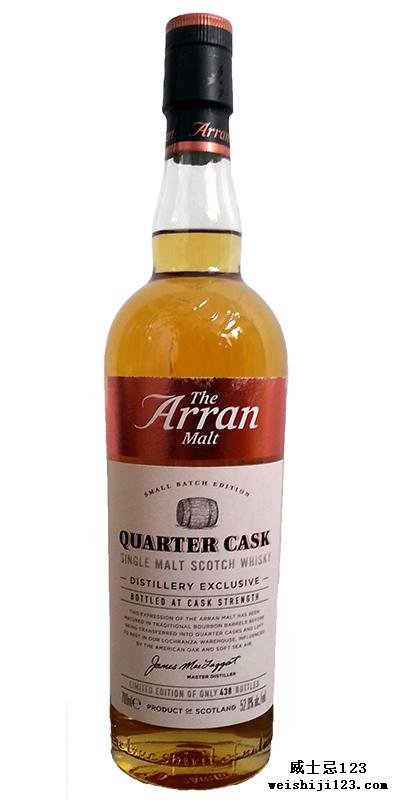 Arran Quarter Cask Distillery Exclusive