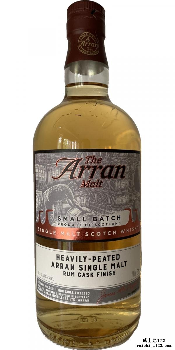 Arran Heavily-Peated - Rum Cask Finish