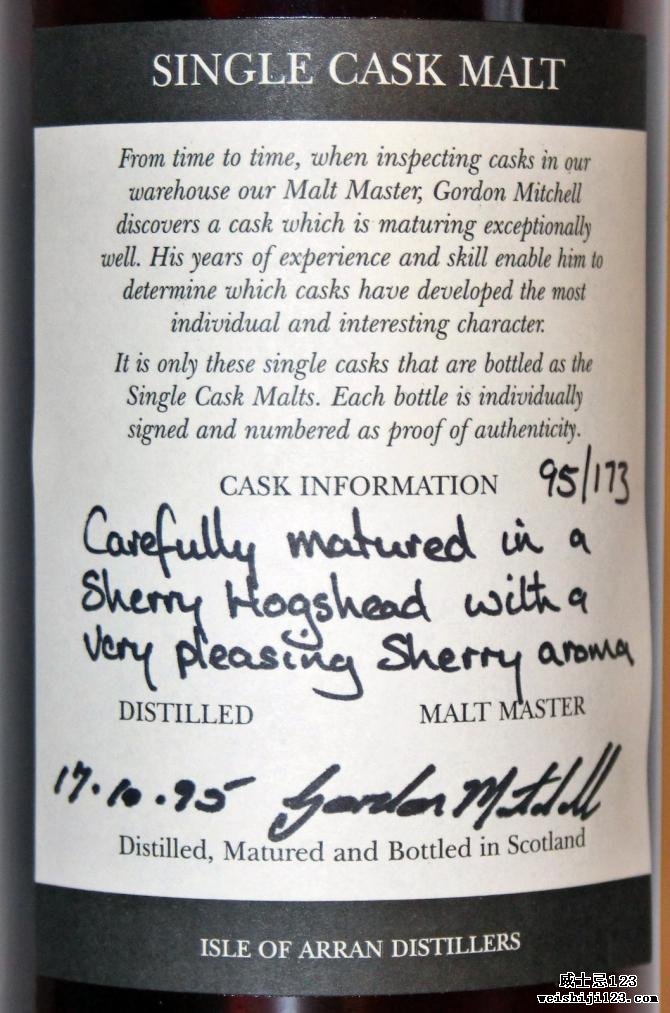 Arran 1995 Single Cask Malt