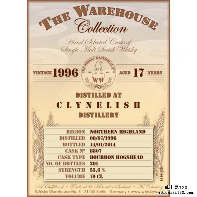 Clynelish 1996 WW8