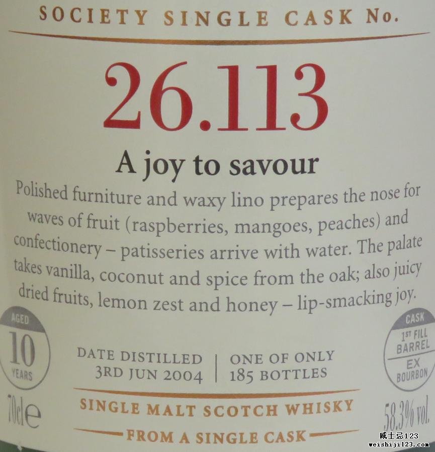 Clynelish 2004 SMWS 26.113