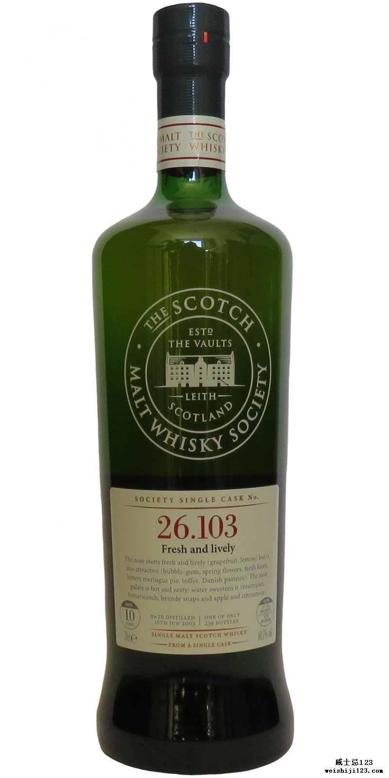 Clynelish 2003 SMWS 26.103