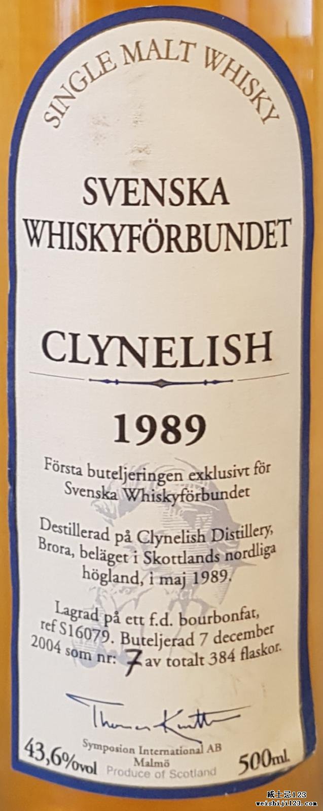 Clynelish 1989 SvWf