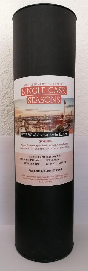 Clynelish 1996 SV Whiskyherbst Berlin Edition