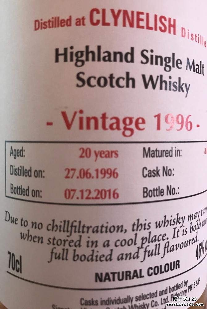 Clynelish 1996 SV