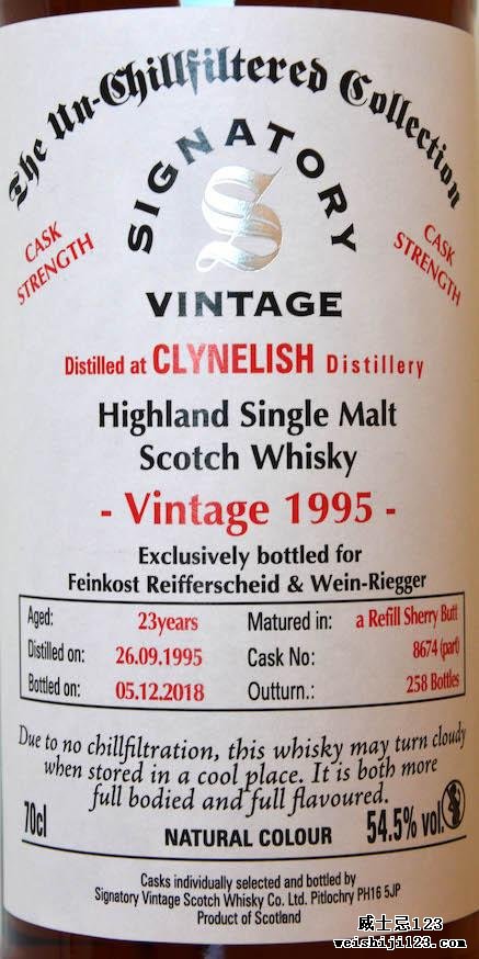 Clynelish 1995 SV